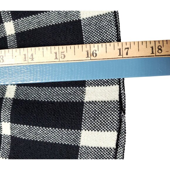 Girls Black & White Plaid Circle Skirt By Mono B Size S/M - Picture 5 of 9